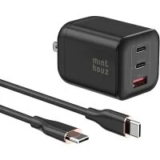 Minthouz 3-Port 67W GaN Charger with Type-C & USB-A for $11.99
