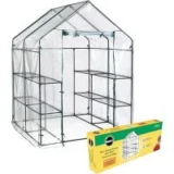 Miracle-GRO 4’8″ x 4’8″ x 6’5″ Outdoor Mini Walk-in Greenhouse Tent for $49.66