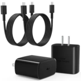 2-Pack Mitesbony 3′ 45W USB-C Fast Chargers (Black) – $7.99