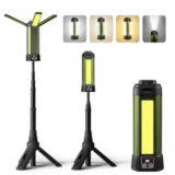 mlogiroa Cordless 3-Page Head Rechargeable Camping Light with Stand – $32