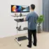 3-Tier Printer Stand with Adjustable Shelves & Wheels for $89.58