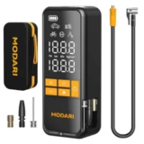 Modari 160PSI Tire Inflator Portable Air Compressor for $15
