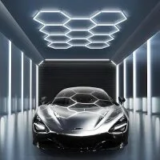 Modern 11 Hexagon Ultra-Bright 6500K LED Garage Light for $78.30