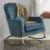 MoDRN Glam Velvet Rocking Chair with Lumbar Pillow (Teal) – $80.00 ($399.00 Value)