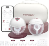 Momcozy M5 Smart Hands-Free Wireless Wearable Breast Pump 2-Pack for $149.99