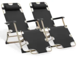 Set of 2 MoNiBloom Folding Lounge Chairs for $44