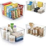 Moonedge Kitchen BPA-Free Plastic Organizer Bins (2 Large, 2 Small) – $17.99 ($29.99 Original)