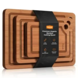 3-Piece Mooues Organic Bamboo Cutting Board Set – $20
