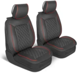 MotorBox Faux Leather Front Seat Covers for $24