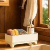 Moukabal Stainless Steel Sponge Holder with Drip Tray for $9.99
