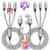 Mpatiby 3-in-1 4ft Charging Cable (USB-C, microUSB, Lightning) for $5.39