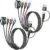 Mpatiby 4-in-2 5′ Multi Charging Cable (2-Pack) for $8.99