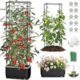 Mqjiazhi Self-Watering Tomato Planter with Trellis for $20.99