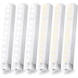 Msetgrd 8″ Rechargeable Magnetic Motion Sensor Under Cabinet Lights (6-Pack) – $14.99