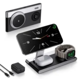 Mukiya 3-in-1 Magnetic Wireless Charger Now Only $15