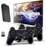 Musboy Wireless Retro Game Console with 25,200 Games and 2 Controllers for $29.98