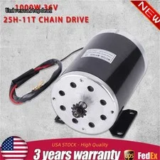 36V 1000W Brush Motor for Electric Scooters and E-Bikes – $79.31