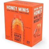 20 Count Nates Honey Minis – Pure, Raw & Unfiltered Honey for $4.63