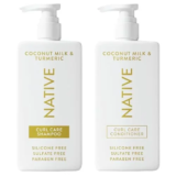 Native Coconut & Turmeric Shampoo and Conditioner Set for $10.99