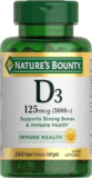 Nature’s Bounty Vitamin D3 5000 IU Softgels – Now Only $8.71