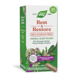 Nature’s Way Rest & Restore Melatonin-Free Sleep Supplement – 30 Capsules for $5.87