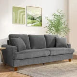 Neche 83-Inch Upholstered Corduroy Sofa for $141.84 – Open Box