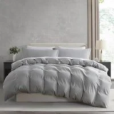 Nestl 90″x90″ Queen Duvet Cover Set (3-Piece) for $14.39