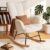 Newbulig Glider Ergonomic High Backrest Rocking Chair for $83.98