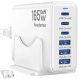 Newdarren 165W GaN 6-Port USB Fast Charger Block for $15