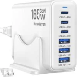 Newdarren 165W GaN 6-Port USB Fast Charger Block $14.94
