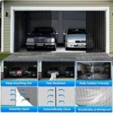 Ngnfzq 16′ x 7′ Retractable Sliding Garage Door Screen for $49.99