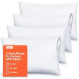 4-Pack Niagara Sleep Solution Ultra Soft Pillow Protectors with Zipper for $8.99