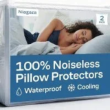 Niagara Sleep Solution Waterproof Pillow Protectors (Queen, 2-Pack) – $9.99