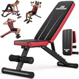 Nicepeople Adjustable Weight Bench with 8 Backrest Angles for $38.49