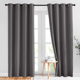 NICETOWN Gray Blackout Curtains 52″ x 84″ – Now $13.42