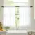 NICETOWN 2-Panel Privacy Sheer Cafe Curtains (Pure White, 26″W x 30″L) $12