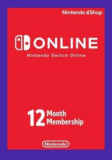 Nintendo Switch Online 12-Month Individual Membership – $12.84