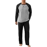 NITAGUT Men’s Long Sleeve Sleepwear Set for $9.99