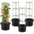 NNG 48″ Tomato Cages with 10 Gallon Grow Bags (4-Pack) for $23.99