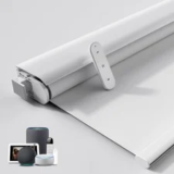 No-Drill Motorized Blackout Blinds (70″x72″, White) – $149.99 ($299.98 Value)