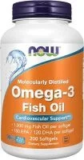 NOW Foods Omega-3 Supplements (180 EPA / 120 DHA, 200 Softgels) for $6.78