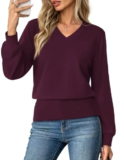 OFEEFAN Women’s Long Sleeve Shirts Now $7.79, Originally $25.99