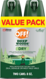 OFF! 4oz Deep Woods Insect & Mosquito Repellent 2-Pack for $5.62