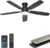 Ohniyou 52″ Low Profile Ceiling Fan with LED Light for $44
