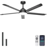 Ohniyou 60″ Aluminum Blade Remote Controlled Ceiling Fan Light for $79.99