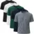 Okp Men’s Athletic Workout Dry Fit Shirts 5-Pack for $13.05