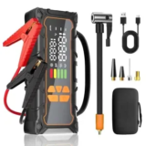 Okrinec 4000A Jump Starter with Tire Inflator for $30