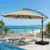Olilawn 10′ 360-Degree Cantilever Offset Patio Umbrella with Base for $99.99