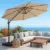 Olilawn 10ft Cantilever Offset Patio Umbrella with Base for $149.99