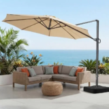 OLILAWN 10ft Patio Umbrella with Base for $149.99